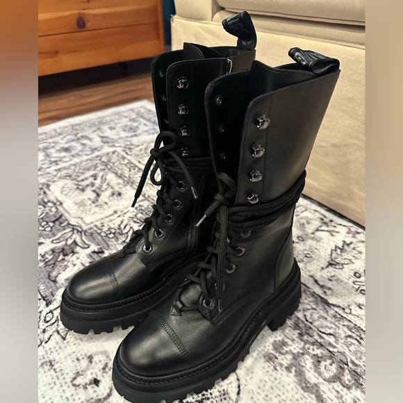Zadig & Voltaire Sleek Black Moto Boots - Picture 1 of 5
